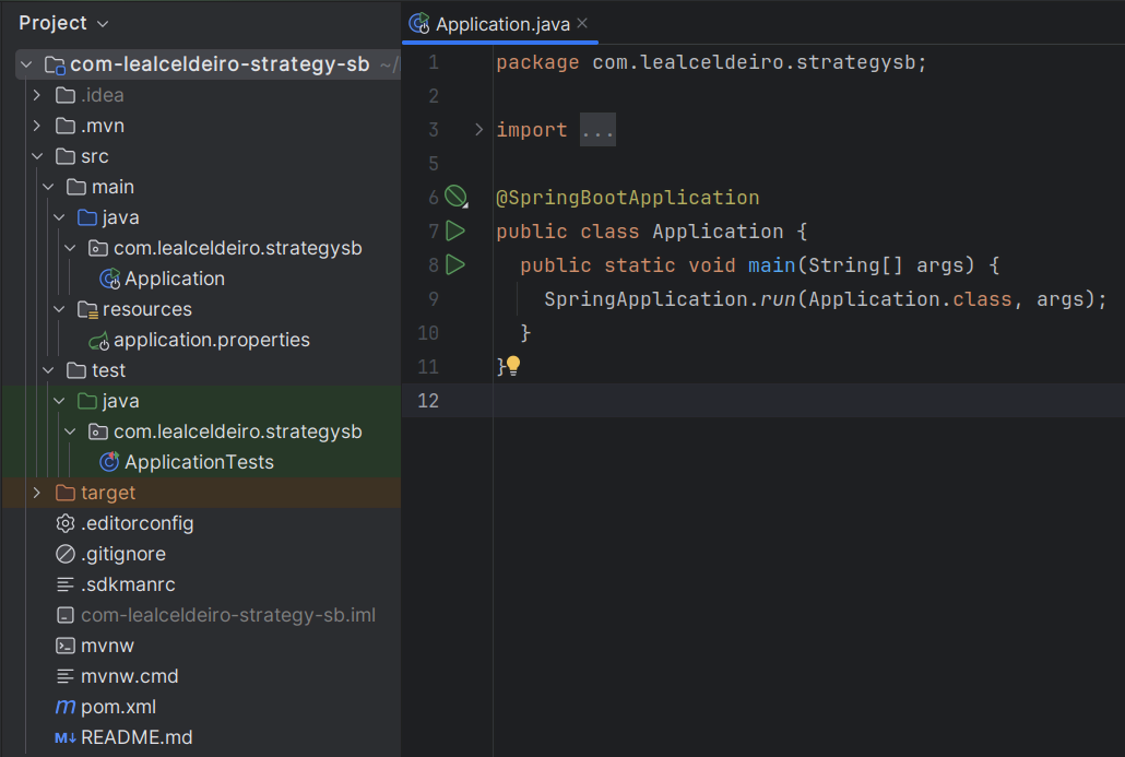 Spring Boot app project structure